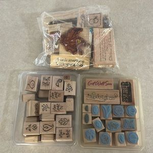 Lot of Pre-Owned Rubber Stamps